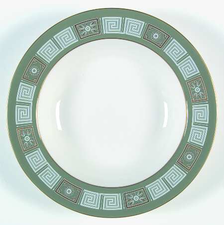 Asia Green Rim Soup Bowl