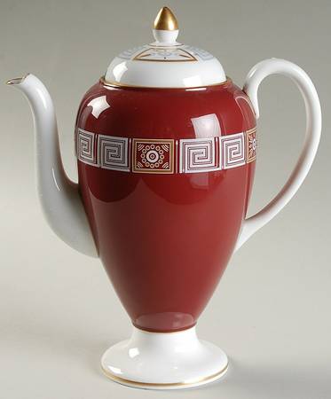 Asia Red Small Coffee Pot & Lid