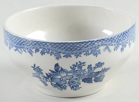 Asiatic Pheasant Blue Open Sugar Bowl