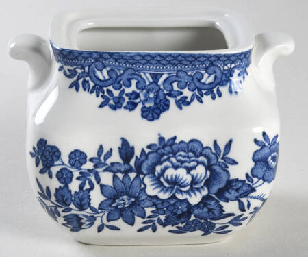Asiatic Pheasant Blue Sugar Bowl No Lid