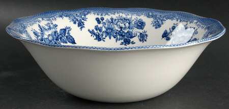 Asiatic Pheasant Blue 9" Salad Serving Bowl
