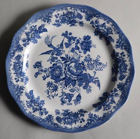 Asiatic Pheasant Blue 12" Chop Plate (Round Platter)