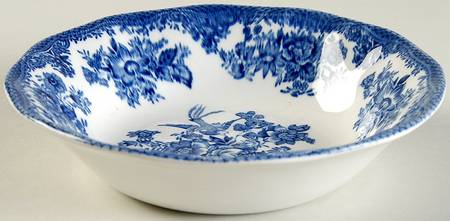 Asiatic Pheasant Blue Coupe Cereal Bowl