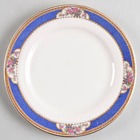 Astor (Flowers On Border, Older) Dessert/Pie Plate