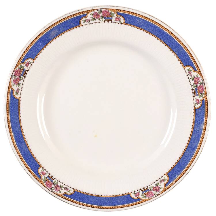 Astor (Flowers On Border, Older) Luncheon Plate