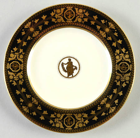 Astbury Black Bread & Butter Plate
