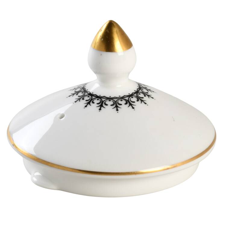 Astor Black On White (Newer) Lid for Coffee Pot