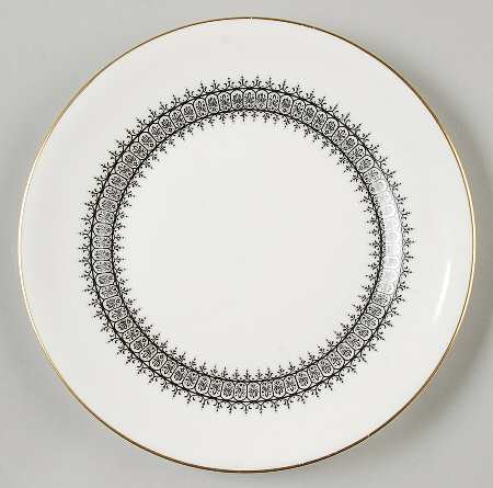 Astor Black On White (Newer) Salad Plate