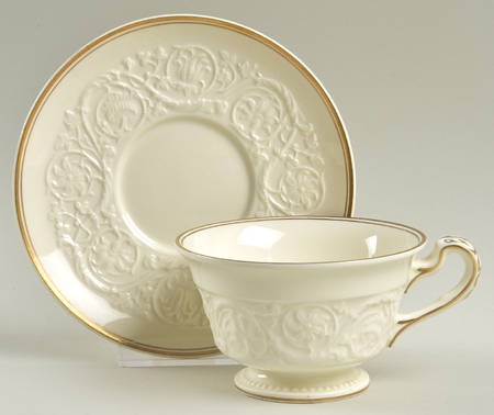 Athenian Gold Footed Cup & Saucer Set