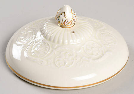 Athenian Gold Lid for Round Vegetable