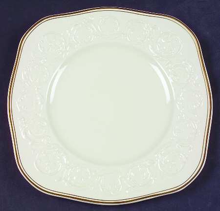Athenian Gold Square Luncheon Plate