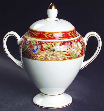 Augustus Globe Shape Sugar Bowl & Lid