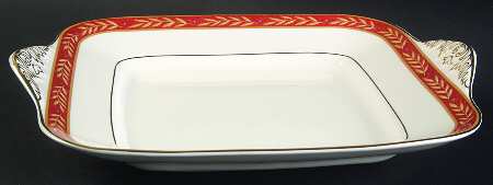 Augustus Square Handled Cake Plate