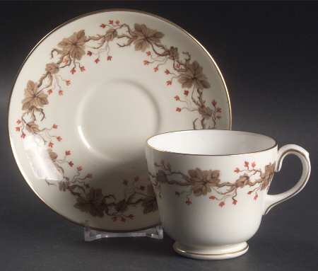 Autumn Footed Cup & Saucer Set