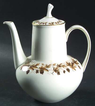 Autumn Vine (Gold Trim) Coffee Pot & Lid