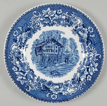 Avon Cottage Blue (Smooth) Salad Plate