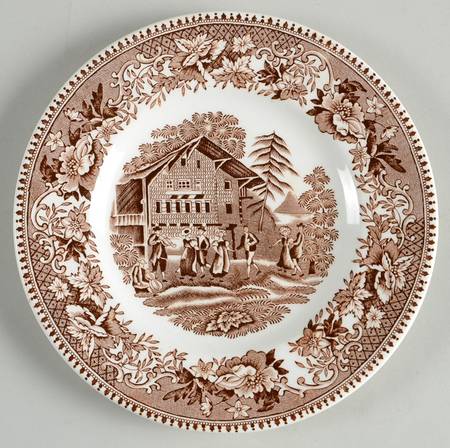 Avon Cottage Brown Bread & Butter Plate