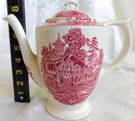 Avon Cottage Pink (Smooth) Coffee Pot & Lid