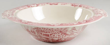 Avon Cottage Pink (Smooth) Round Vegetable No Lid