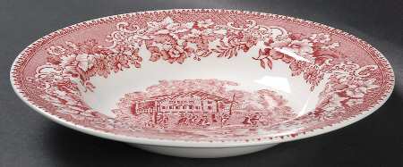 Avon Cottage Pink (Smooth) Rim Soup Bowl