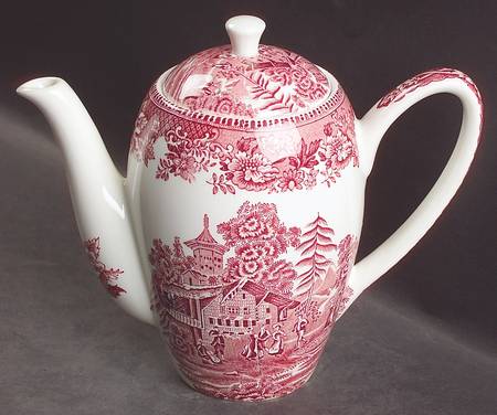 Avon Cottage Pink (Smooth) Small Coffee Pot & Lid