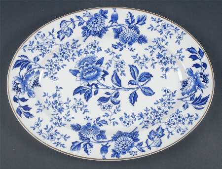 Avon Blue 13" Oval Serving Platter
