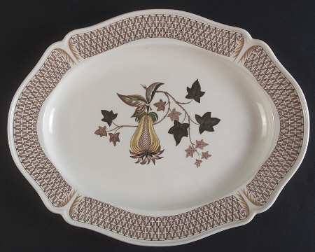 Avocado Yellow 14" Oval Serving Platter