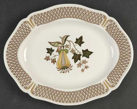 Avocado Yellow 12" Oval Serving Platter