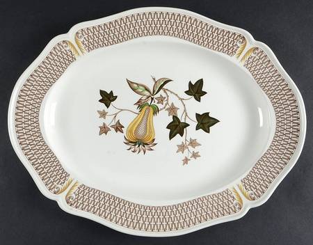 Avocado Yellow 16" Oval Serving Platter