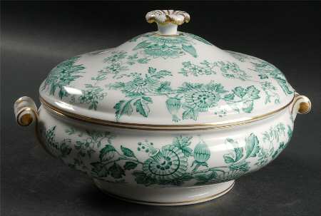 Avon Green Round Covered Vegetable by Wedgwood