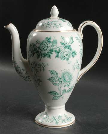 Avon Green Coffee Pot & Lid