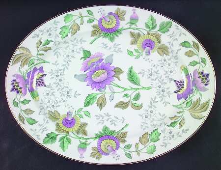 Avon Multicolor 15" Oval Serving Platter
