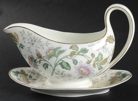 Avon Multicolor Gravy Boat with Attached Underplate