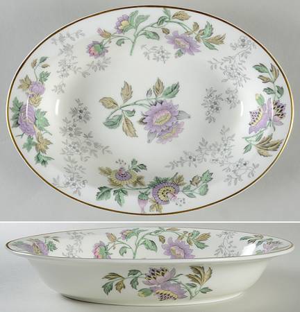 Avon Multicolor 10" Oval Vegetable Bowl