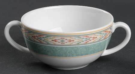 Aztec Flat Cream Soup Bowl