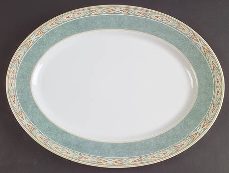 Aztec 14" Oval Serving Platter