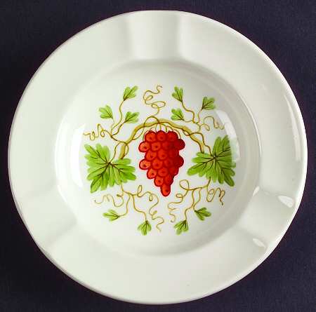 Bacchus Red Small Ashtray