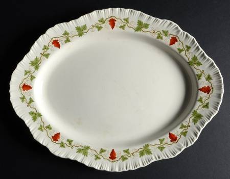 Bacchus Red 16" Oval Serving Platter by Wedgwood