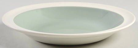 Barlaston Green Rim Soup Bowl