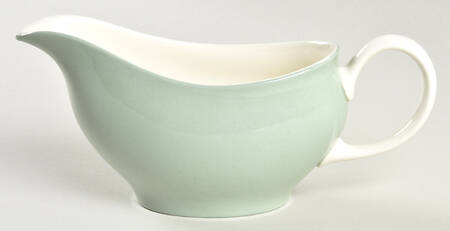 Barlaston Green Gravy Boat