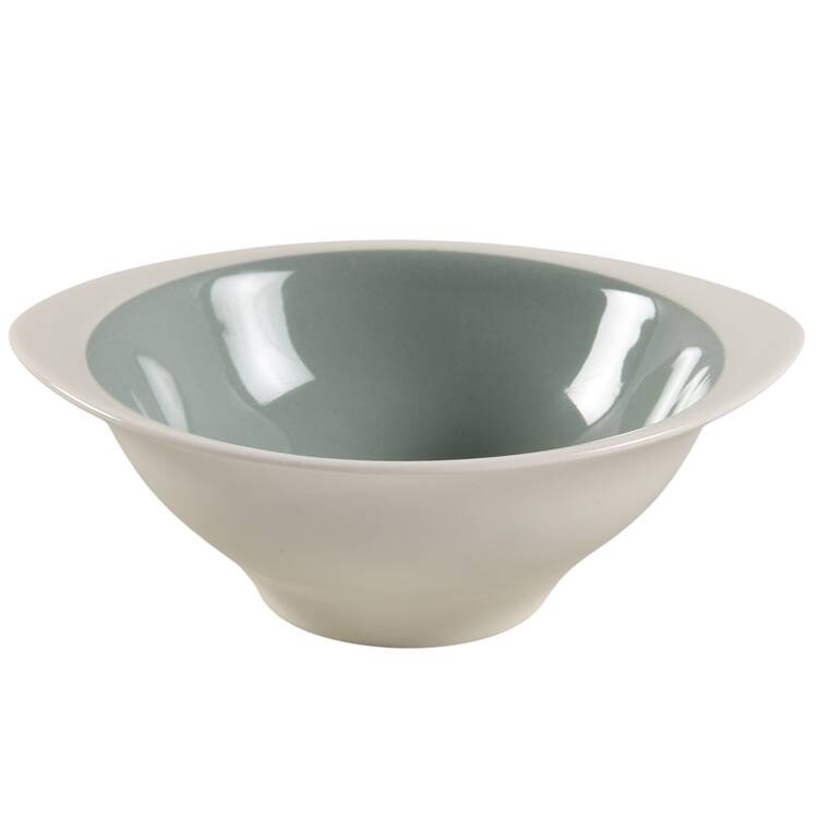 Barlaston Green Flat Cream Soup Bowl