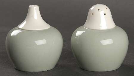 Barlaston Green Salt & Pepper Set