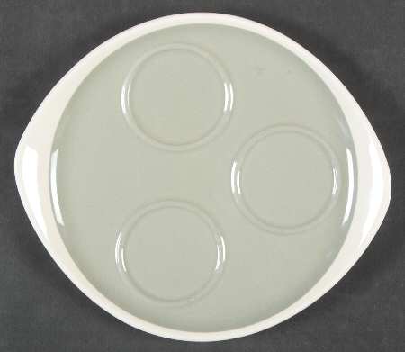 Barlaston Green Tray for Salt/Pepper/Mustard Set