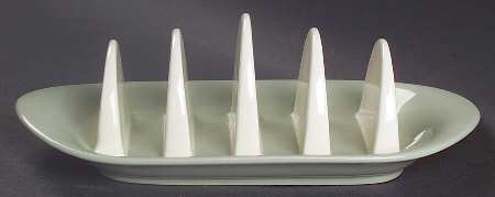 Barlaston Green Toast Server