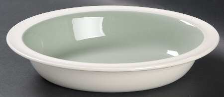 Barlaston Green 9" Oval Vegetable Bowl