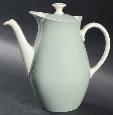 Barlaston Green Small Coffee Pot & Lid