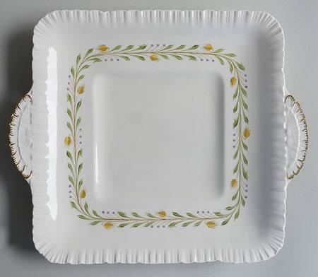 Barley Square Handled Cake Plate