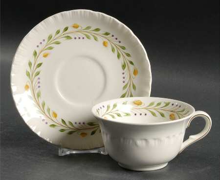 Barley Flat Cup & Saucer Set