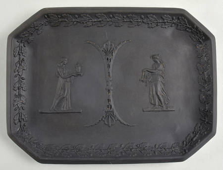 Basalt Black Octagonal Tray