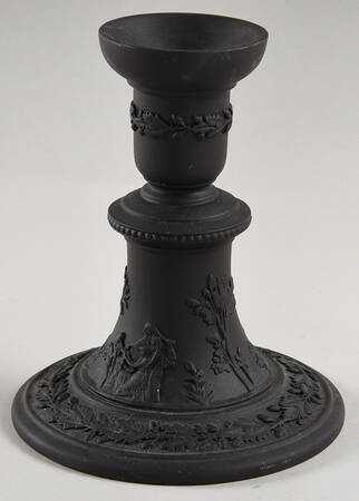 Basalt Black Small Candlestick